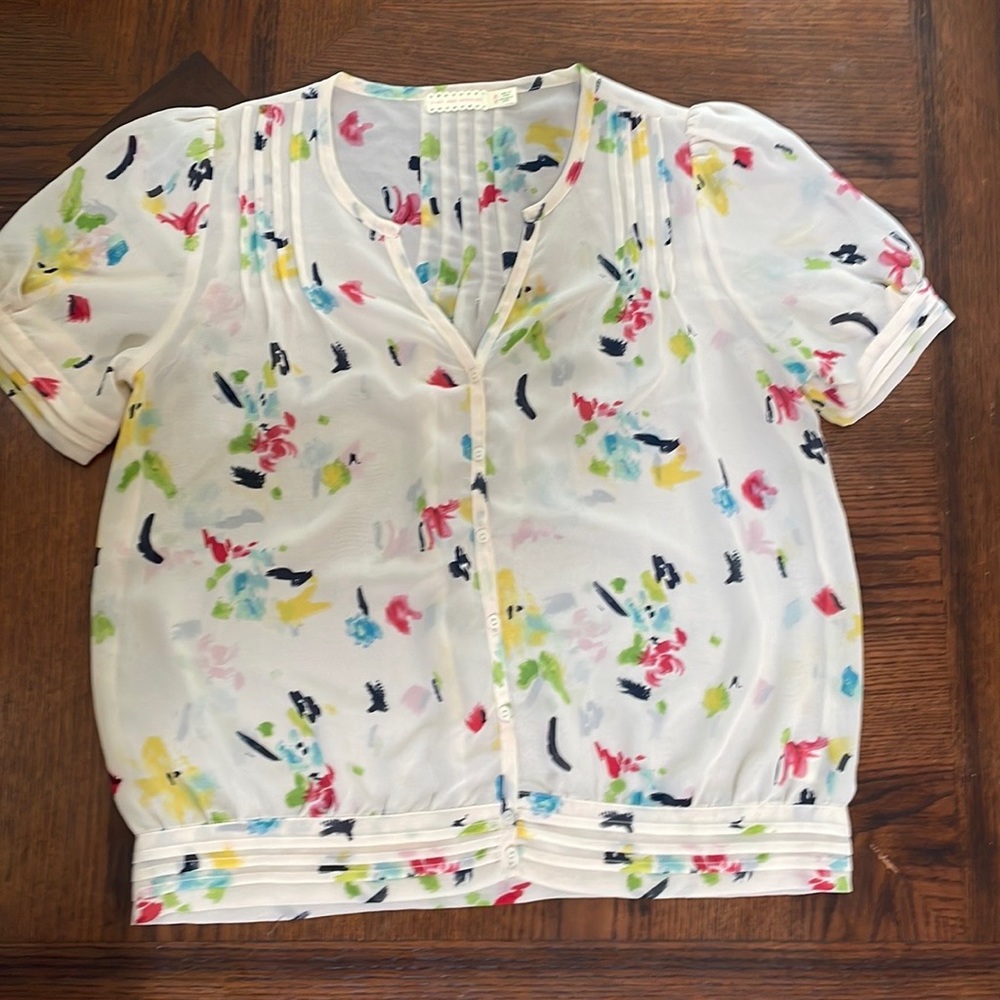 Pins and Needles Anthropologie Blouse Size Medium